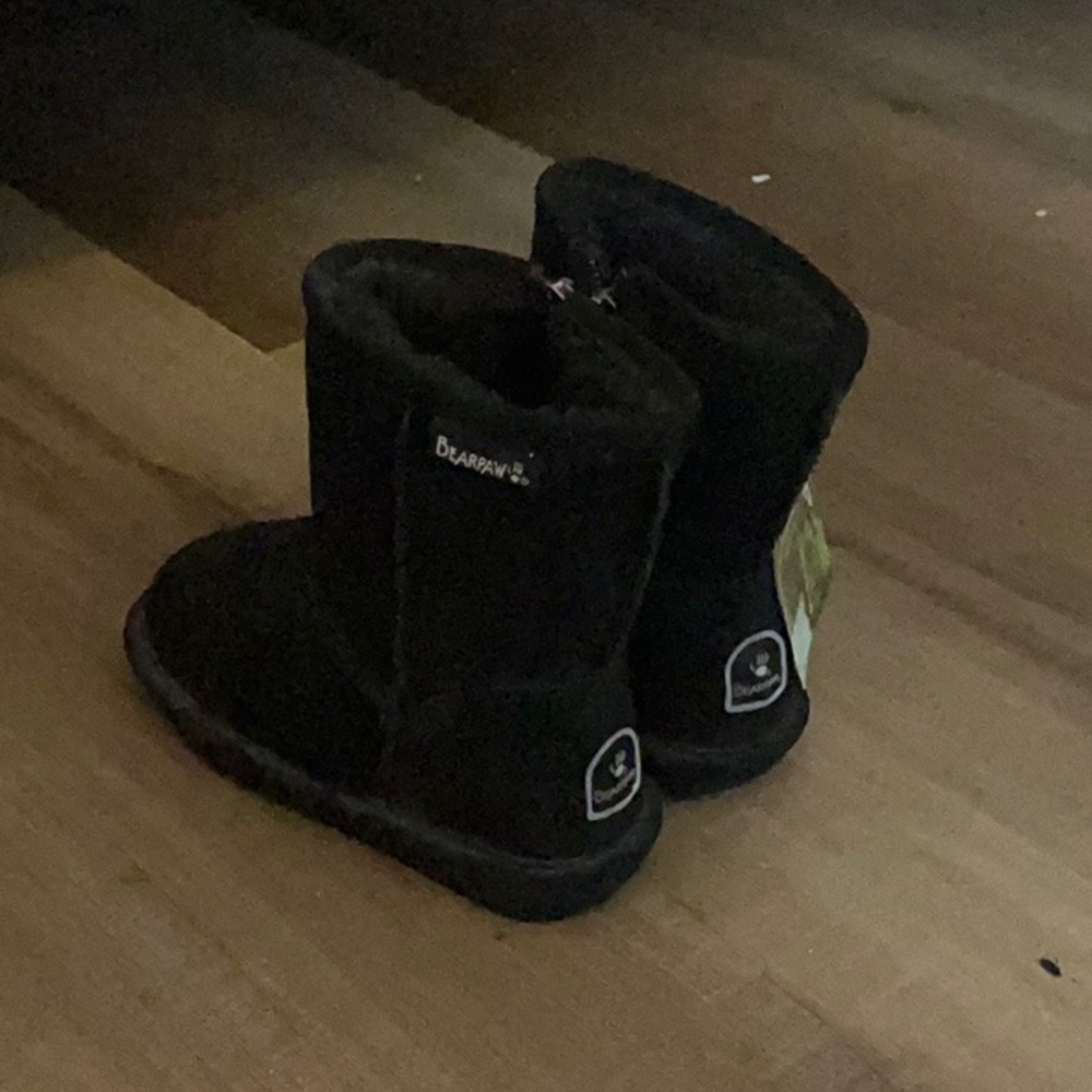 BearPaw Kids Black Winter Boots
